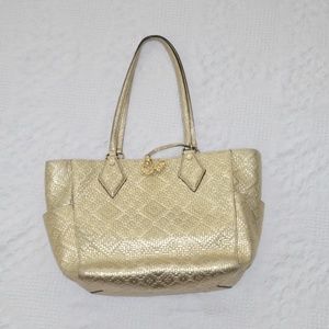 Diane Von Furstenberg Gold Leather Tote